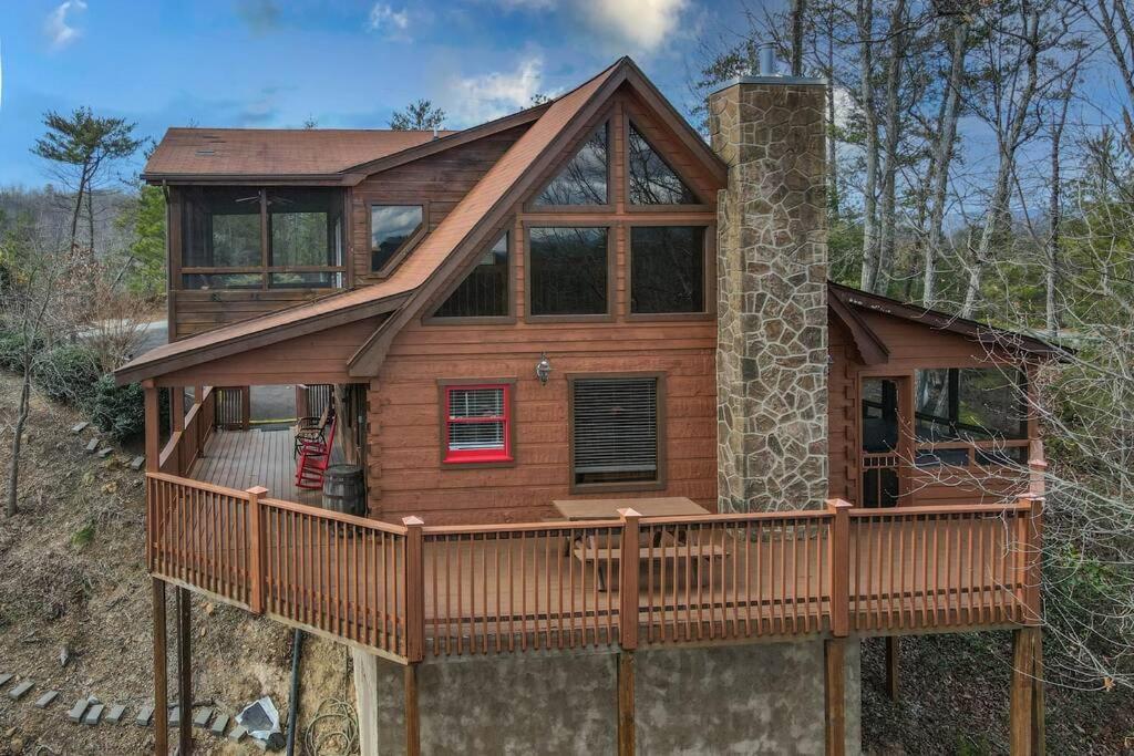 Over The Mountain - Smoky Mountain View Cabin Sevierville Exteriör bild