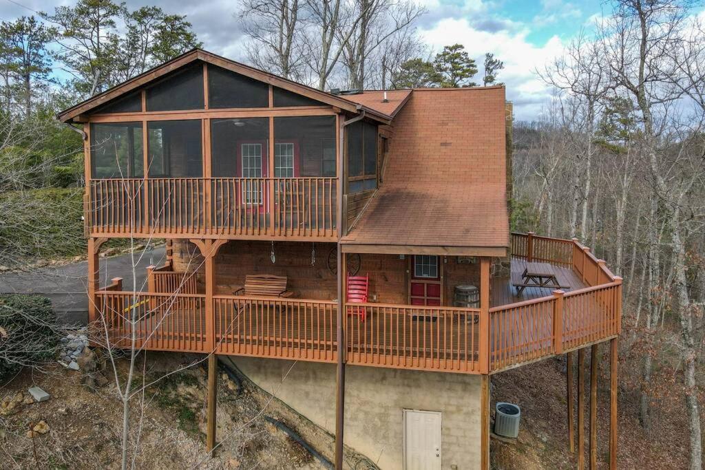 Over The Mountain - Smoky Mountain View Cabin Sevierville Exteriör bild